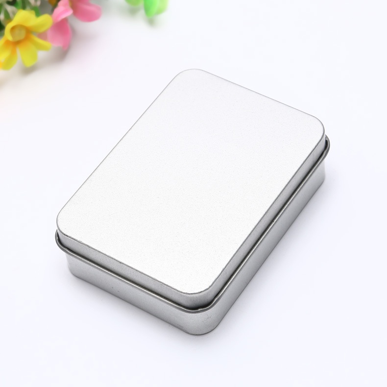 Hộp Thiếc Mini Hình Chữ Nhật Đựng Trang Sức Kẹp Tóc/Kẹp Tóc