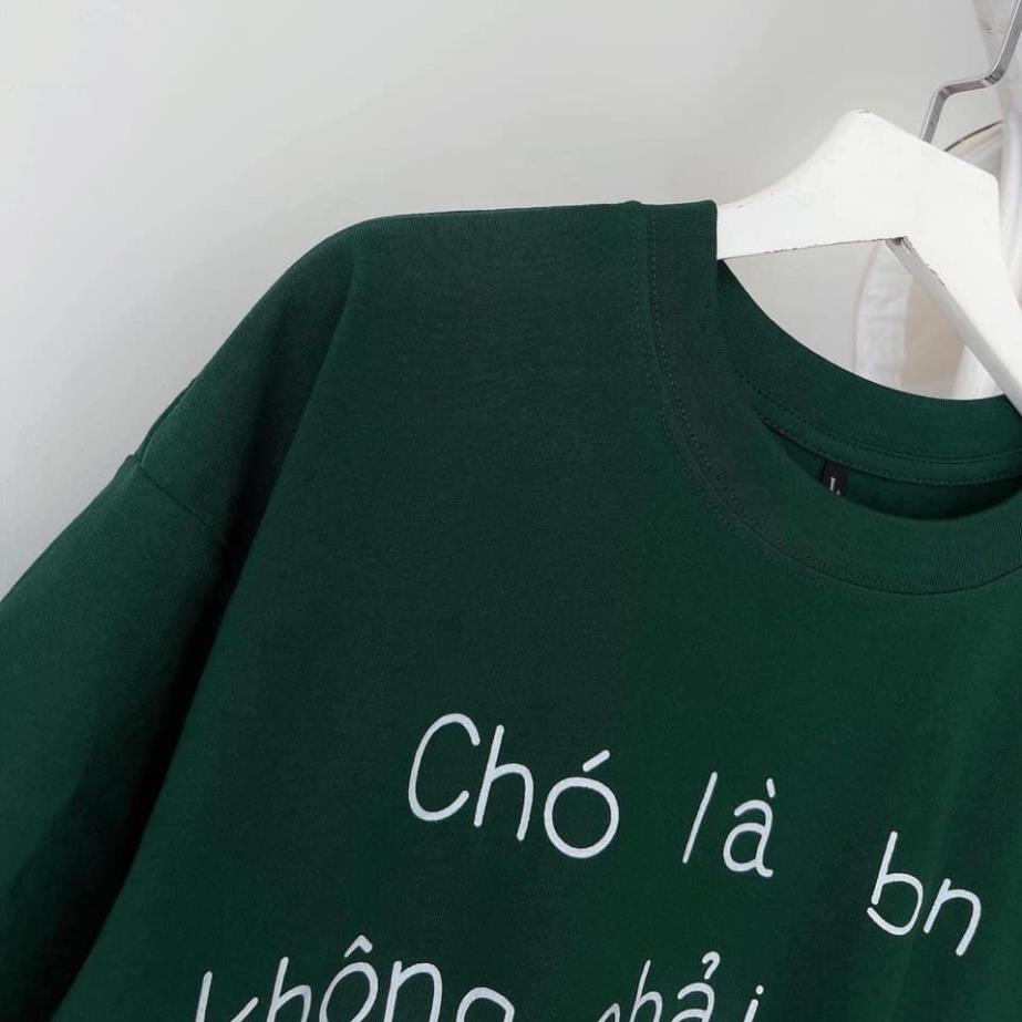 Áo phông tay lỡ Chó Là Bạn HOTHIT nam nữ form rộng chất cotton su hình in sắc nét phong cách Hàn Quốc