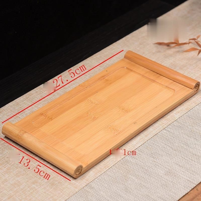 Khay Trà Gỗ Tre - Gỗ Siêu Dày - Đế Chống Trượt - Bàn Trà Gỗ Tre - Khay Trà Đạo Đơn Giản