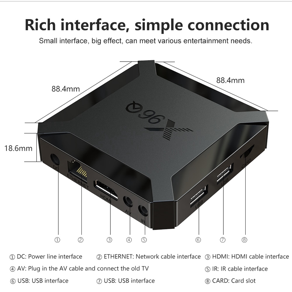 Đầu TV Box X96Q Android 10.0 Allwinner H313 Quad Core 4K 2.4G Wifi Netflix Android 10 KèM Phụ KiệN