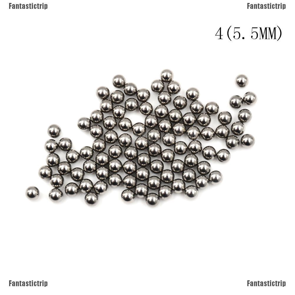 Bộ 100 Hạt Bạc 4 / 4.5 / 5 / 5.5Mm Thay Thế Cho Hạt Cườm