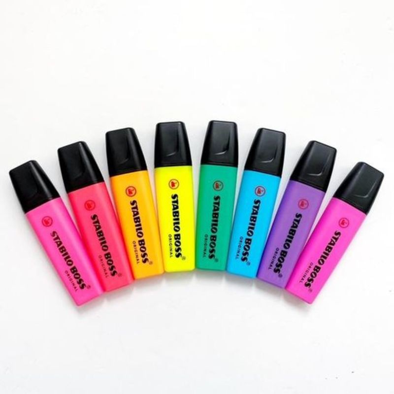 Combo 6 bút đánh dấu Stabilo Boss Original Highlighter HL70  - Neon Colors