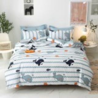 [Ảnh Thật] Bộ Chăn Ga Gối Cotton Poly Nhập Khẩu 4 Món ( miễn phí bo chun)