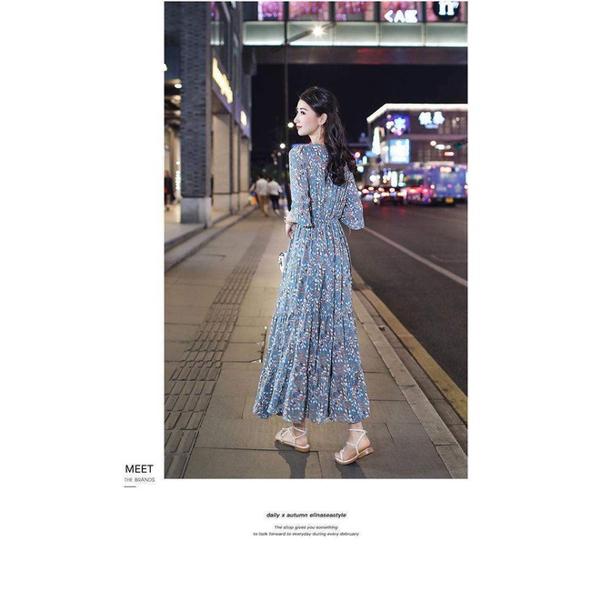 NRVP Đầm hoa kiểu Pháp thời trang mới 2021 cho nữ