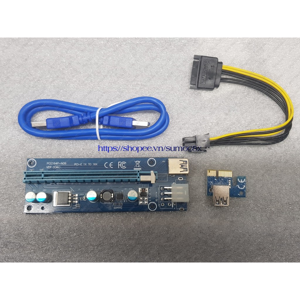 Bộ dây Riser hỗ trợ sửa chữa card màn hình - Mã PCE164P-N03
