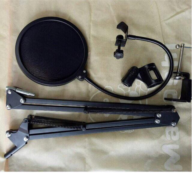 Màng Lọc Âm và Chân Kẹp Mic Thu Âm FREE SHIP Giá Đỡ Mic Livestream - Kẹp Bàn Treo Mic và Màng Lọc Âm . Bảo Hành 12 TH