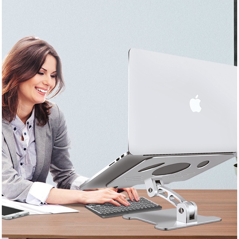 MT99 Giá đỡ để laptop stand notebook Macbook iPad máy tính xách tay hợp kim nhôm có thể tháo rời kiêm tản nhiệt