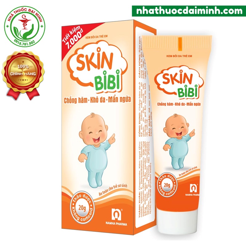 Kem Bôi Da Cho Bé Skinbibi 10g - Chống Hăm, Khô Da Và Mẩn Ngứa