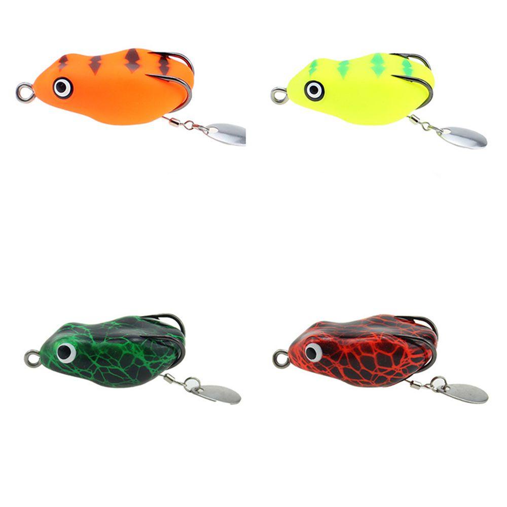 MUVAKO Mồi Câu Cá Giả Hình Ếch Sấm Sét Mềm Nhiều Màu Sắc