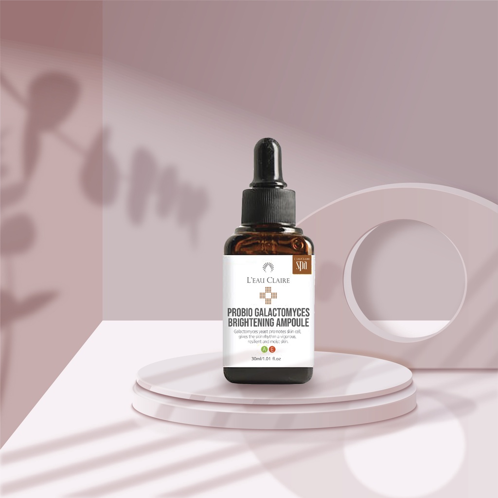Tinh chất dưỡng da căng bóng làm đều màu L'eau Claire Probio Galactomyces Brightening Ampoule 30ml