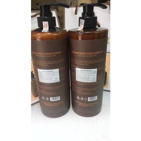 Dầu Gội Xả Diamond mọc tóc phục hồi tóc hư tổn 500ml và 1000ml/1chai
