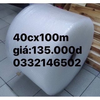 100mx40cm Cuộn Xốp Hơi ,Bong Bóng Khí Gói Hàng Khổ 40cm-chọn giao bằng Grap.Màng Xốp Hơi - Xốp Nổ - Grap