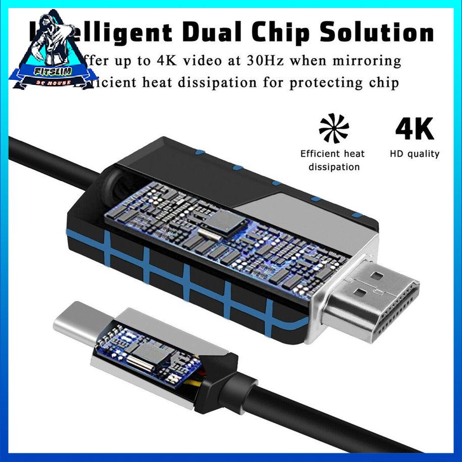 Cáp MHL USB Loại C sang HDMI tương thích với TV Ad Ter cho Bộ chuyển đổi bền cho Android [8/20]