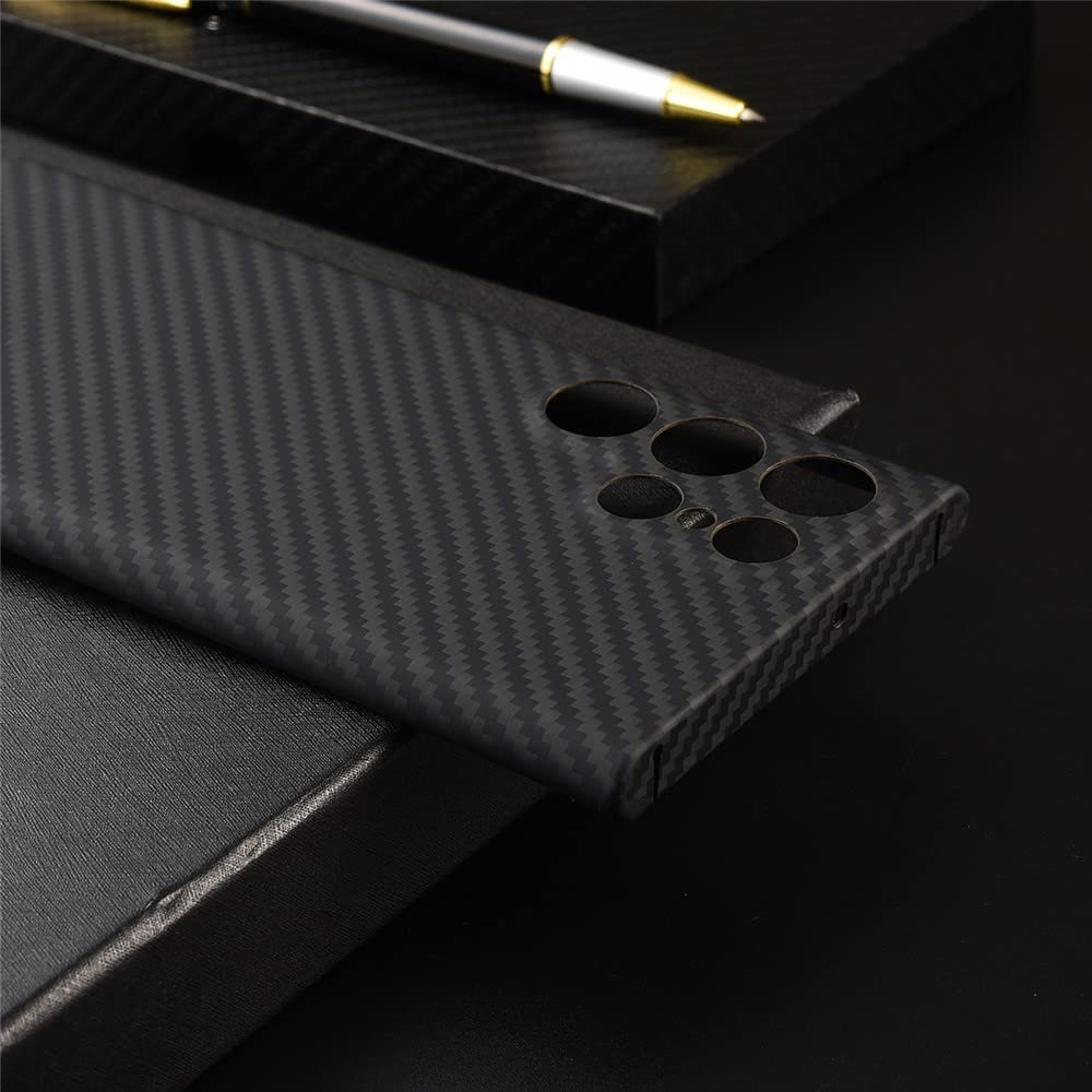 Ốp lưng siêu mỏng bằng sợi Carbon chính hãng cho Samsung Galaxy S24 Ultra S23 Ultra S22 Ultra