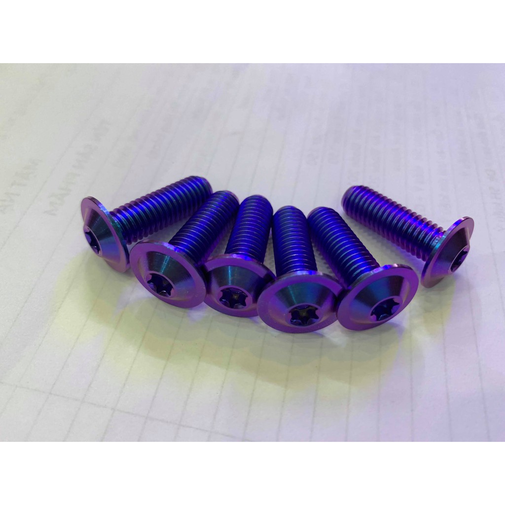 Ốc dĩa titanium GR5 8*25 dĩa mỏng