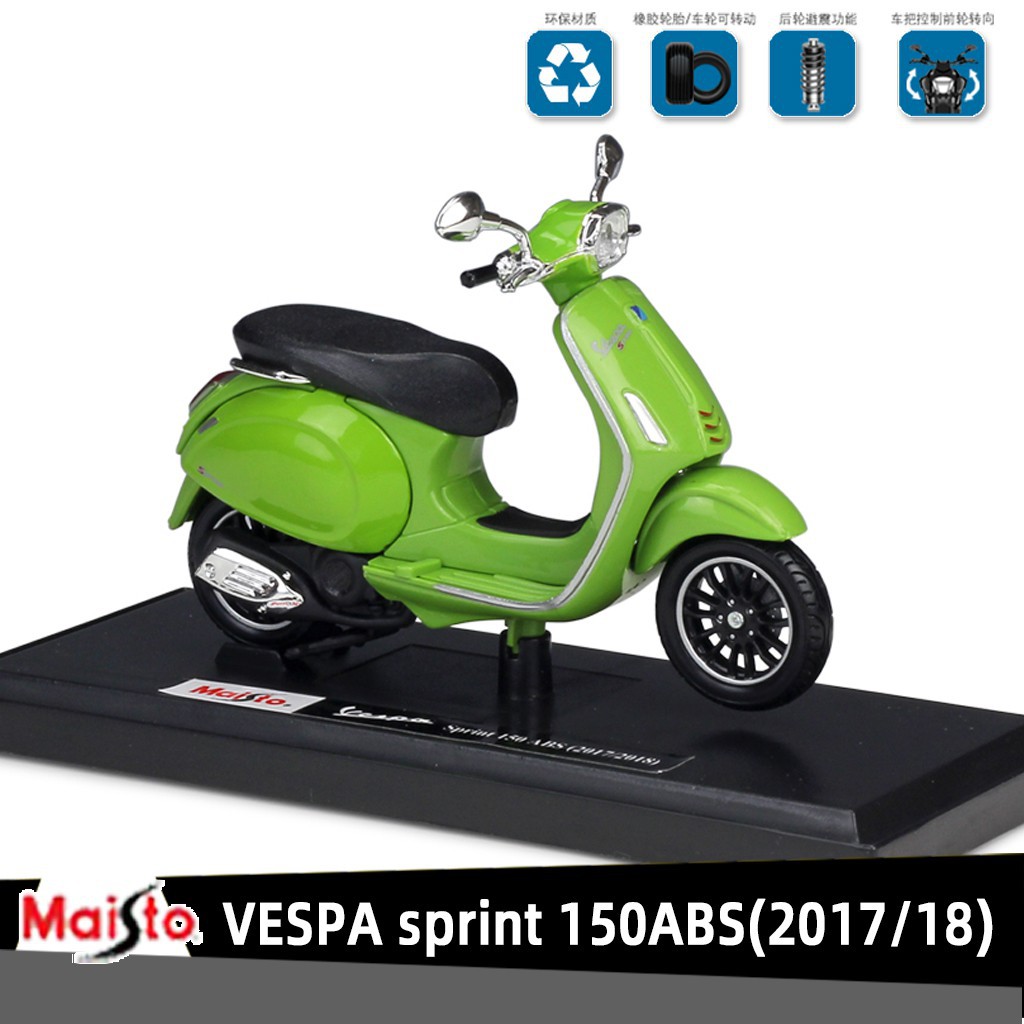 Mô Hình Xe Vespa Sprint 150abs Bằng Hợp Kim Cao Cấp