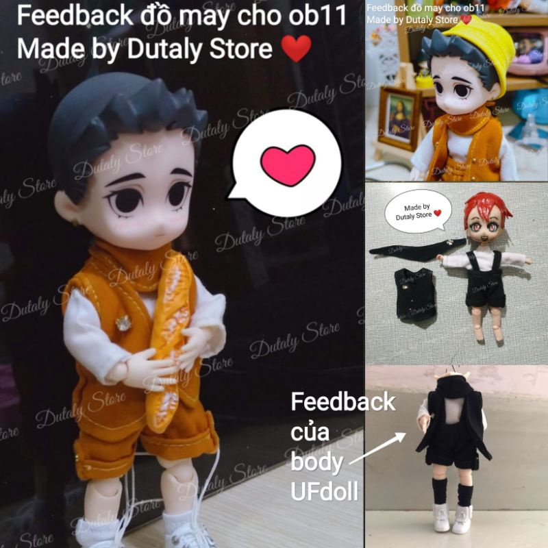 Ob11 - set 41 cho búp bê obitsu 11cm, nendoll, ddf, ob11, UFdoll, ymy