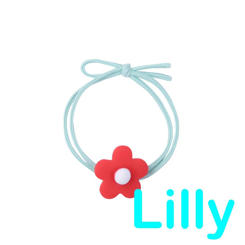 Dây buộc tóc đuôi ngựa hình hoa dễ thương cho nữ