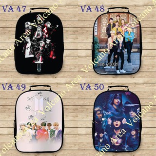[BTS] Balo Size A (mẫu 45 - 58) - in theo yêu cầu Kpop (RM, Jin, Suga, J-Hope, Jimin, V, Jungkook)