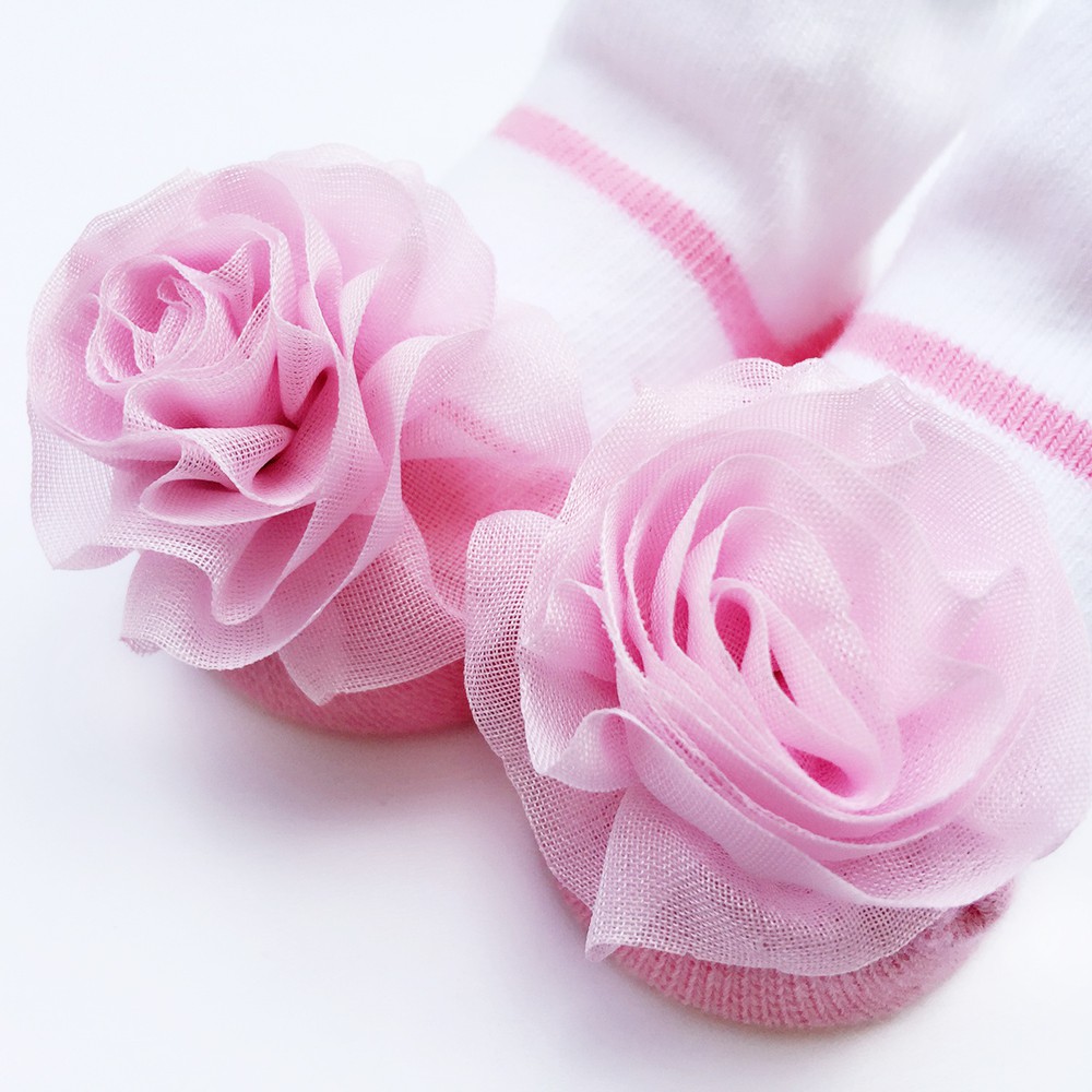 Vớ Cổ Thấp Sanlutoz Bằng Ren Đính Hoa Công Chúa Cho Bé Gái