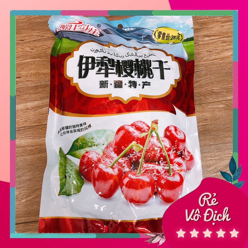 [ ĂN LÀ GHIỀN ] 01 Túi 28 viên x 408gr Ô mai Đào, Việt Quất, Cherry chua chua ngọt ngọt sấy khô (Date: 12 tháng)