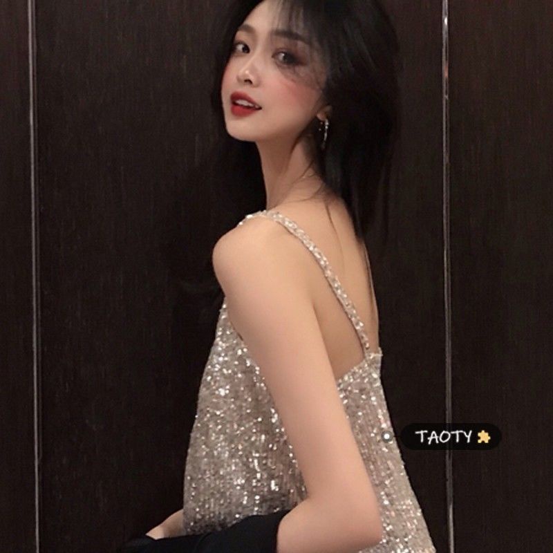 Áo Hai Dây Hở Lưng Phong Cách Pháp Thời Trang Mùa Hè Quyến Rũ Cho Nữ