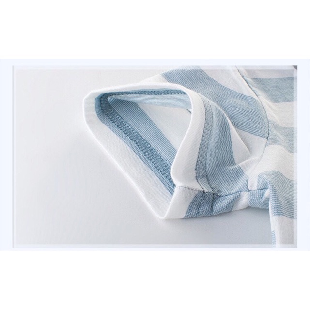 Áo Thun Ngắn Tay Kẻ Sọc Cho Bé Trai