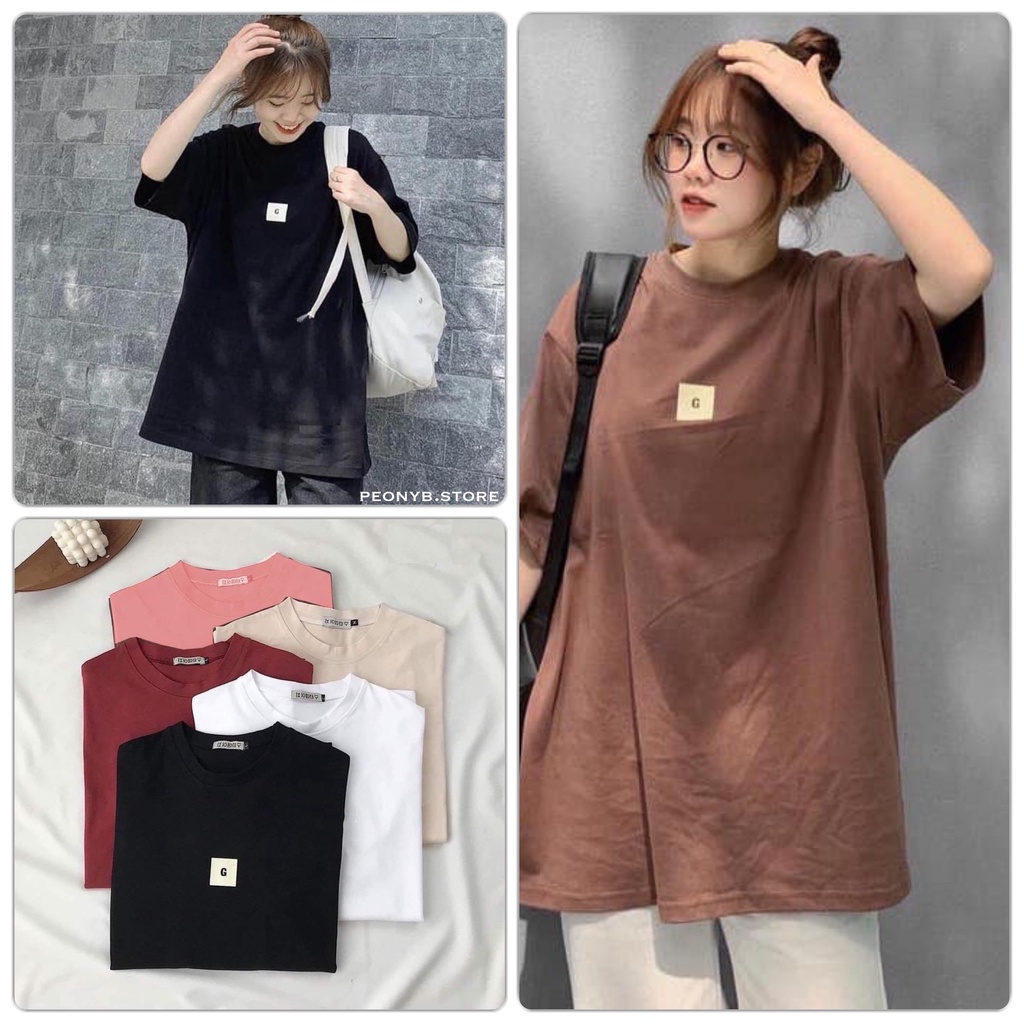 Áo Thun Tay Lỡ Chữ G PEONYB Nữ [FREESHIP] 🌸 Phông form rộng oversize in hình vintage đường phố, 3158 hàn quốc Ulzzang 🌸 | BigBuy360 - bigbuy360.vn