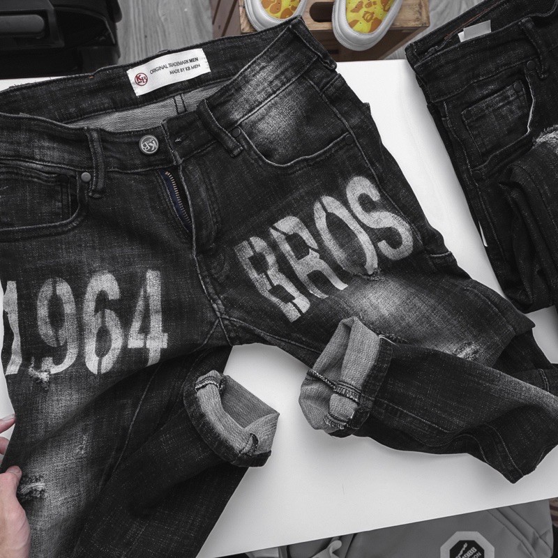 [⚡Mua 2 tặng 1⚡️] Quần jean nam skinny CAO CẤP màu đen thời trang | BigBuy360 - bigbuy360.vn