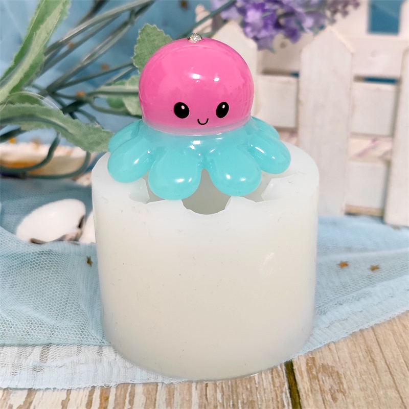 Khuôn Silicone Tạo Hình Làm Xà Phòng Hình Vỏ Sò/Bạch Tuộc DIY