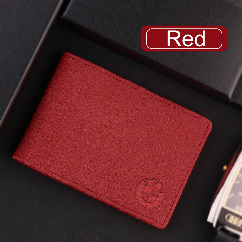 Ví Da Lộn Đựng Thẻ / Giấy Phép Lái Xe BMW Ốp