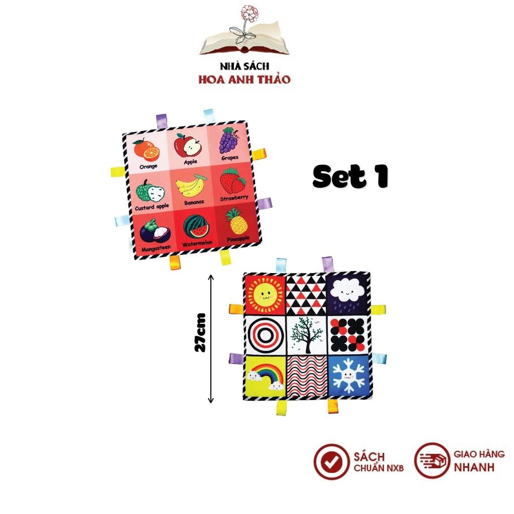 Tranh vải Tummy Time Lalala baby kích thích thị giác cho bé sơ sinh, phát triển não bộ