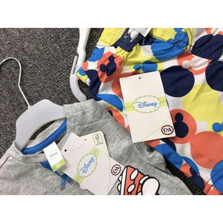 Bộ micky quần kaki be strai