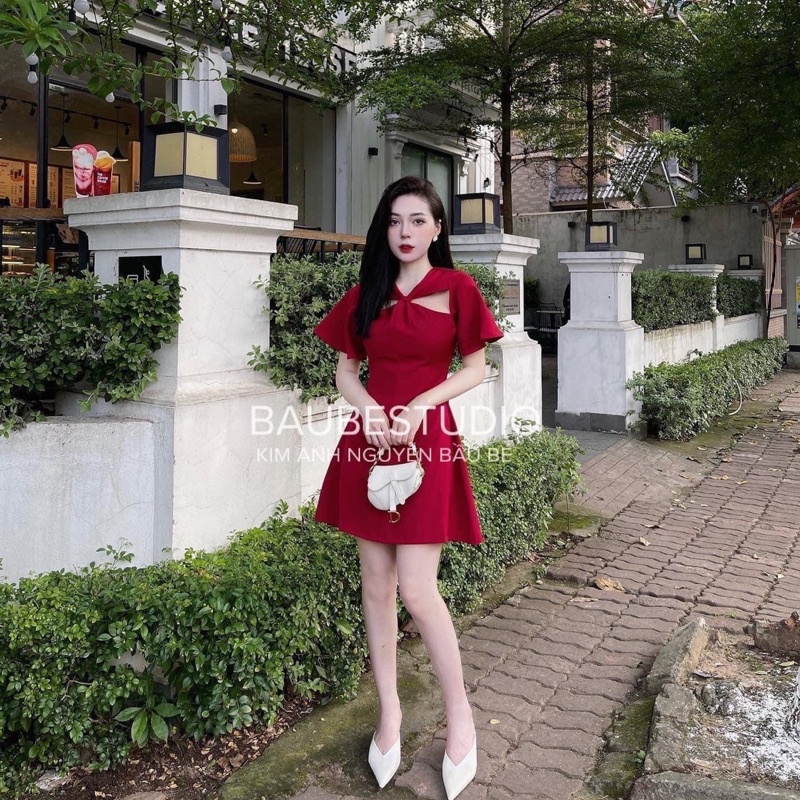 Váy Thô Chéo Ngực Cánh Tiên 3 Màu Siêu Xinh