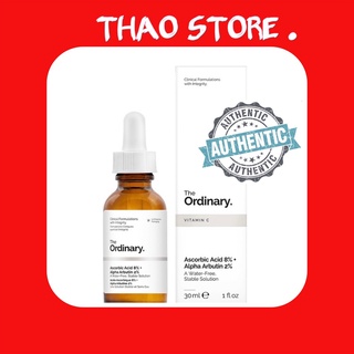 Serum sáng da- vitamin c - ascorbic acid 8% + alpha arbutin 2% - the ordinary.