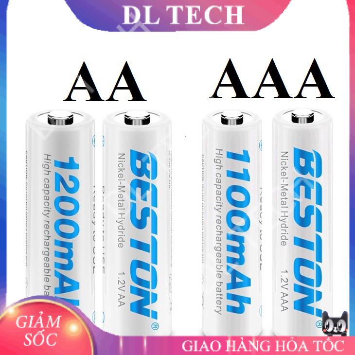 Pin sạc AA và AAA loại 2A 3A 1200 và 1100 mAh có thể sạc lại DL TECH