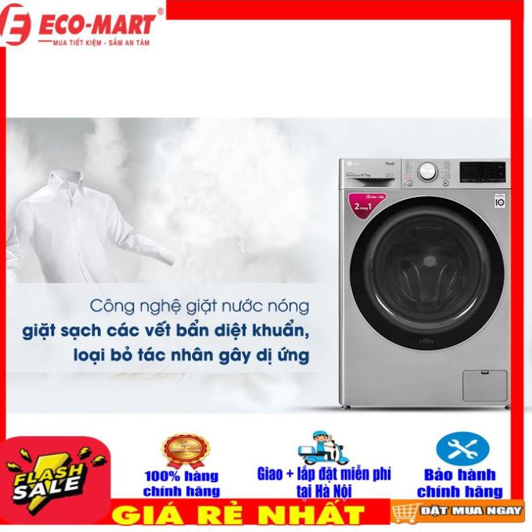FV1409G4V Máy giặt sấy LG Inverter 9 kg FV1409G4V