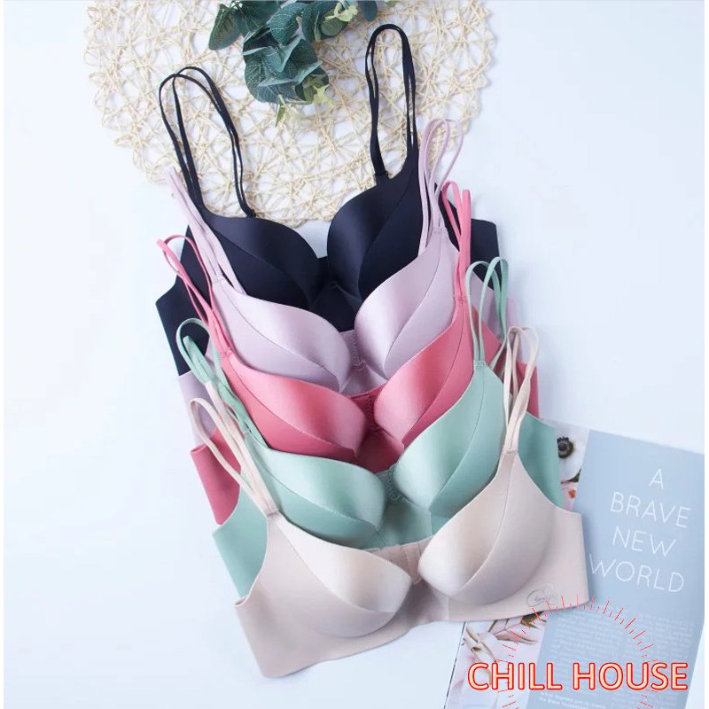HÀNG MỚI VỀ-Áo Lót Đúc Phối lụa Hai Dây Siêu Đẩy A 805 - CHILLHOUSE
