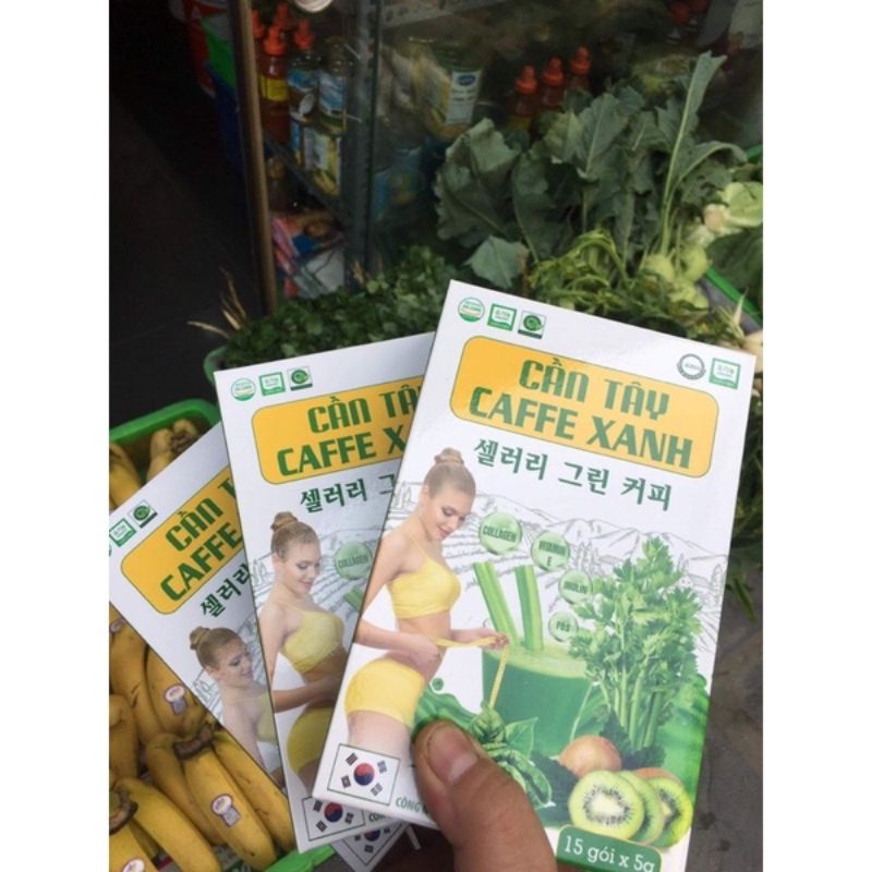 Combo 4 Hộp Bột Cần Tây Cà Phê Xanh