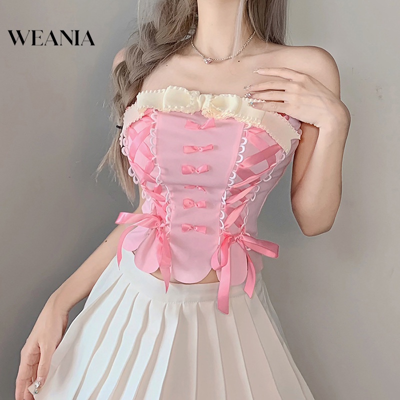 Áo Lót Ống Cúp Ngực Màu Hồng Ngọt Ngào Quyến Rũ Cho Nữ
