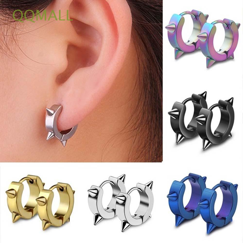 Set 2 Khuyên Tai Tròn Cá Tính Cho Nam Và Nữ