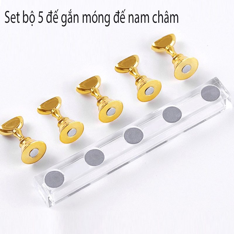 Đế gắn móng giả, đế nam châm gắn móng Jeliva Chính Hãng Dụng cụ làm nail giá rẻ