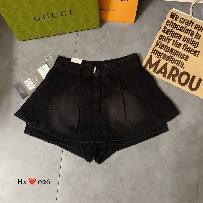 Quần váy jean xòe 2 tầng hàng QCL1