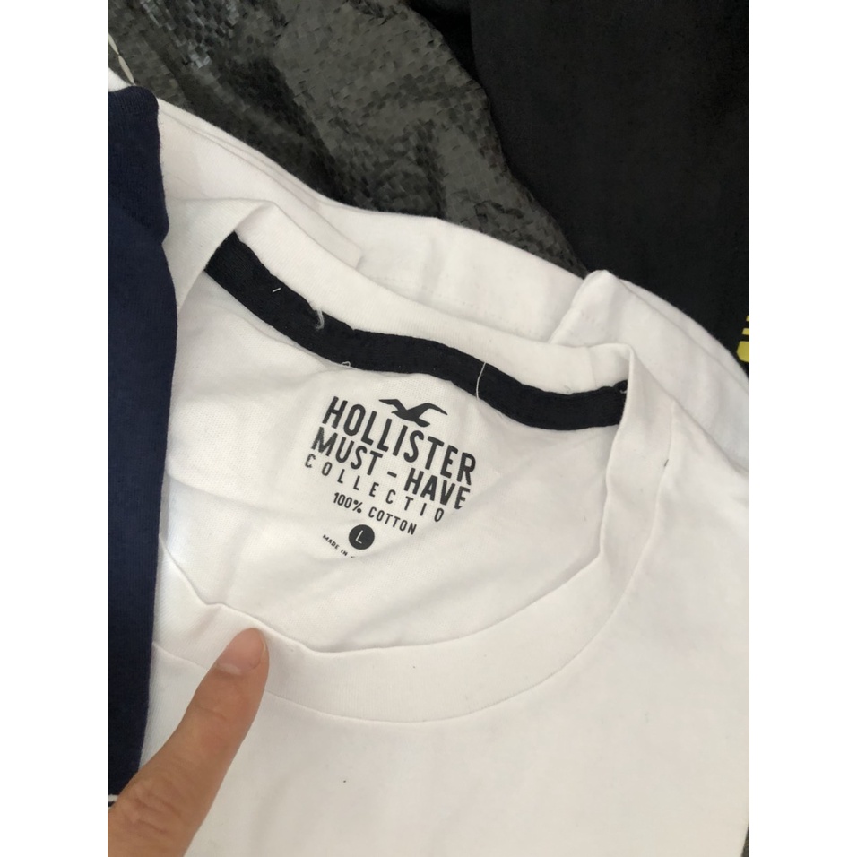 Áo thun Hollister màu trơn thêu logo Icon Crew T-Shirt  - Chypshop vnxk