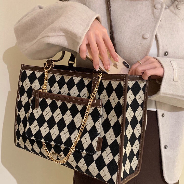 Túi Xách tote Vải canvas Cỡ Lớn 2022 Thời Trang Mùa Xuân Mới Cao Cấp Cho Nữ
