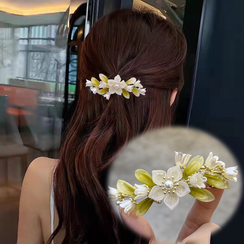 Kẹp Tóc Hoa Lily Thời Trang Sang Trọng