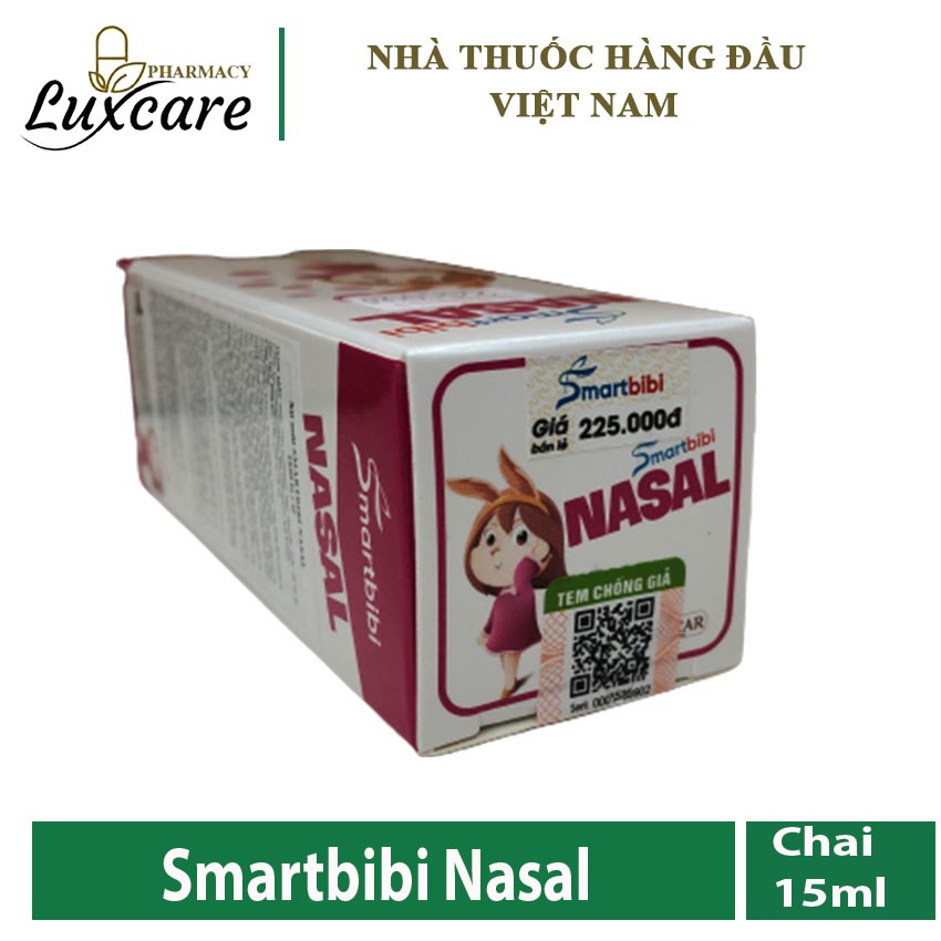 Smartbibi Nasal 15ml Hỗ trợ làm loãng dịch mũi - Luxcare