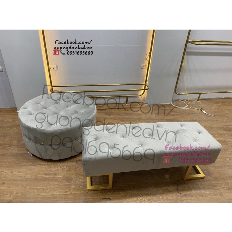 Ghế băng - sofa chờ - chân sắt loại 1m2