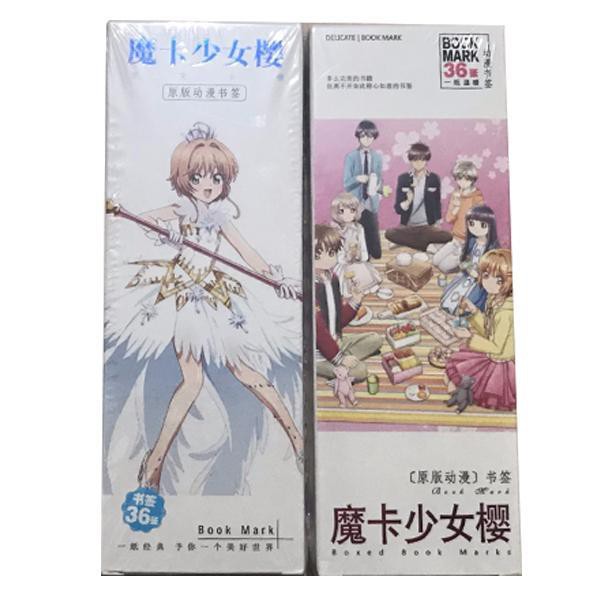 Bookmark Cardcaptor Sakura hộp ảnh tập ảnh đánh dấu sách kẹp sách tiện lợi 36 tấm anime chibi