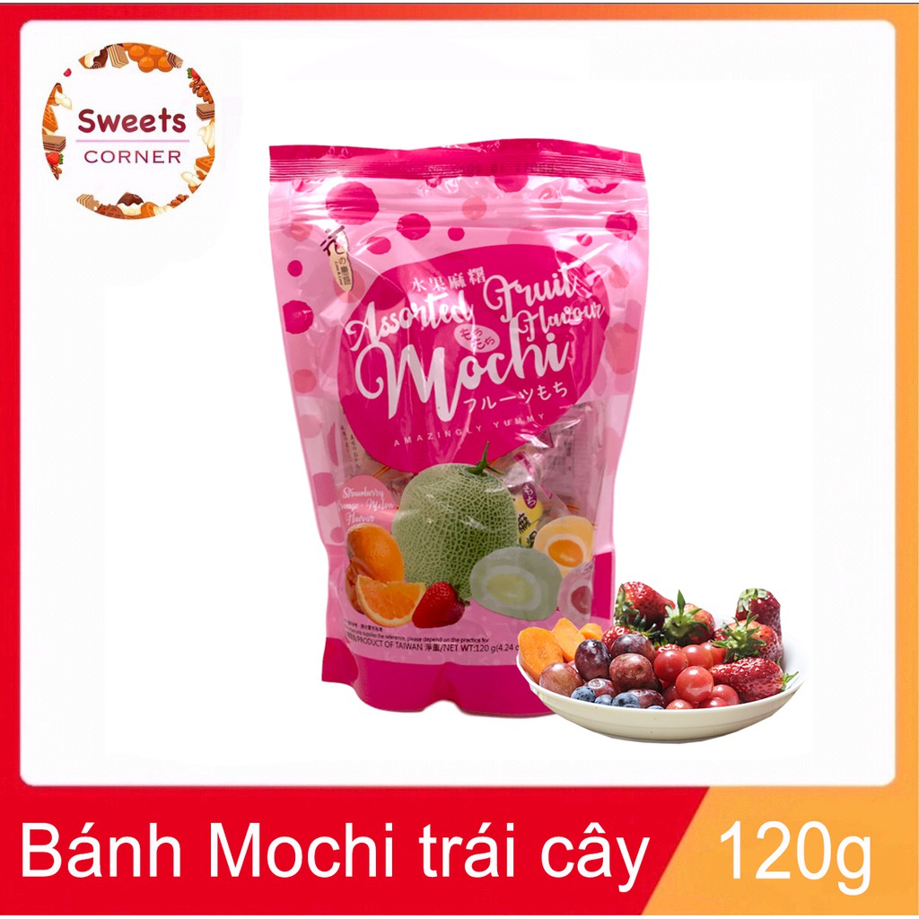 Bánh mochi vị hoa quả Đài Loan 120g